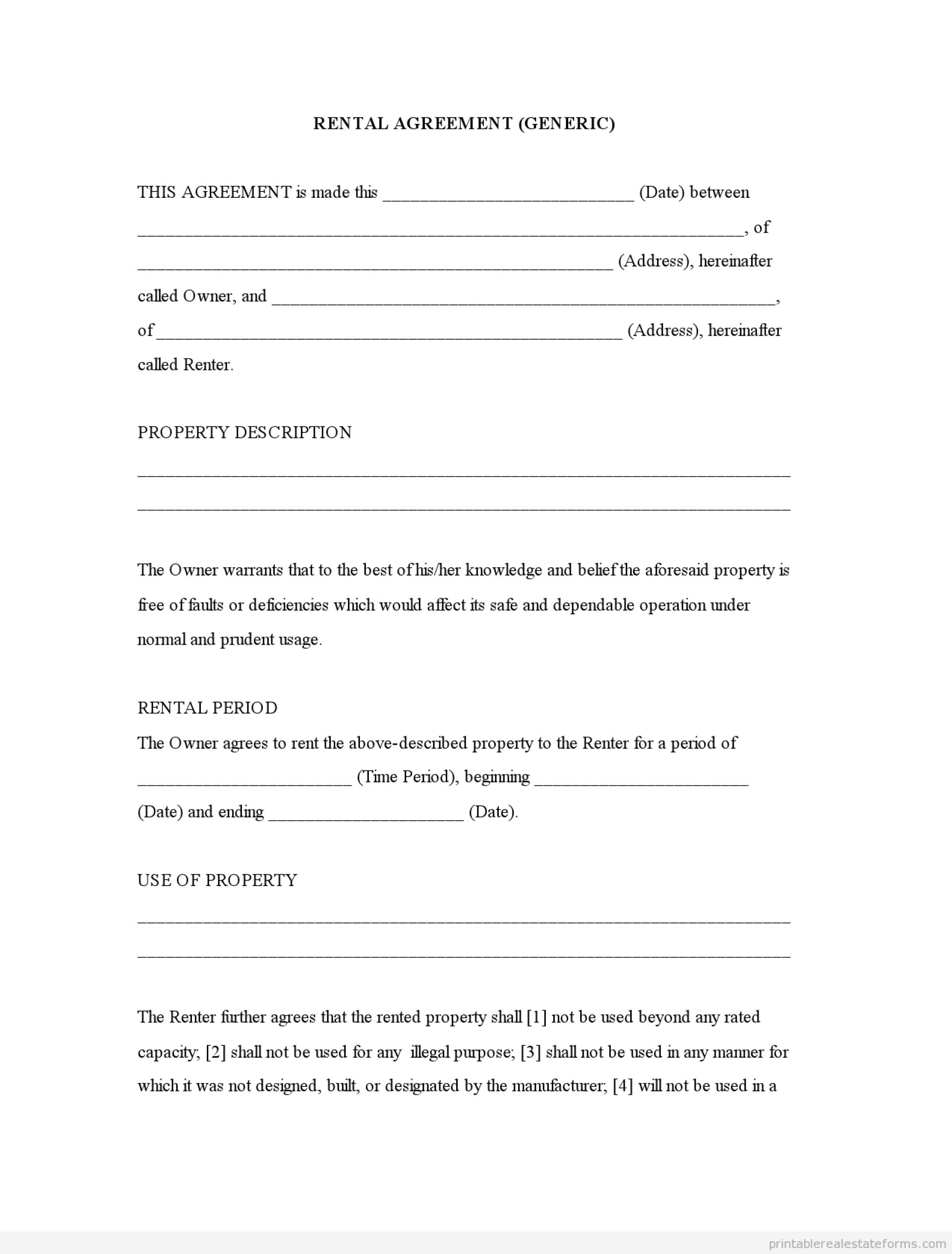 001 Template Ideas Free Printable Lease Agreement Outstanding - Free Printable Basic Will