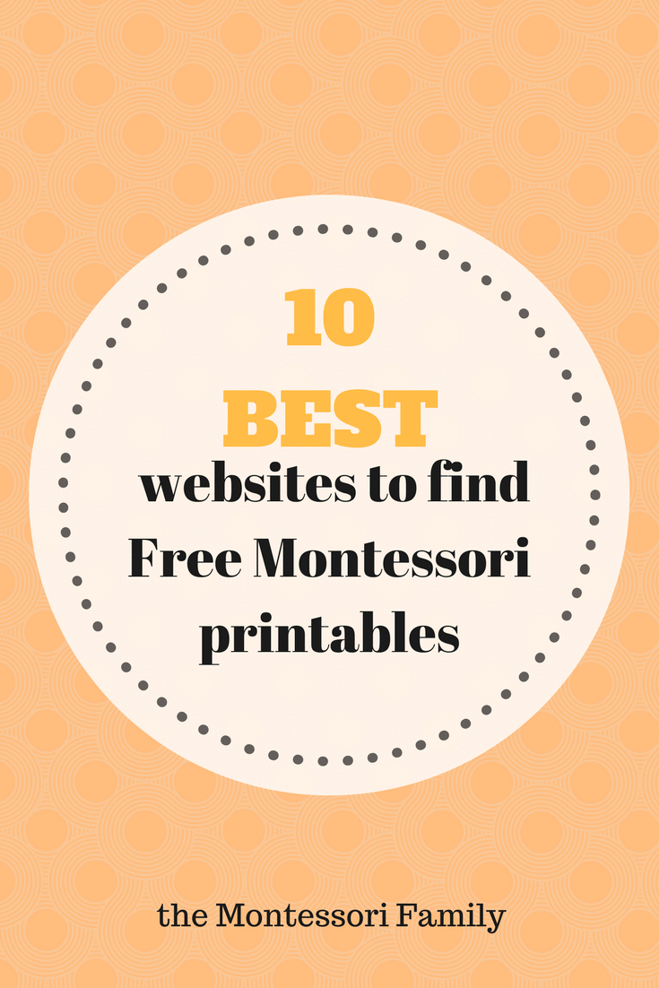 10 Best Websites To Find Montessori Free Printable Documents - Free Montessori Printables