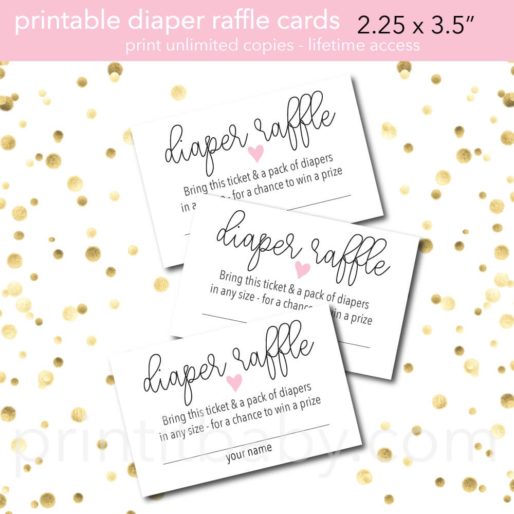 10+ Diaper Raffle Wording Ideas (Diaper Raffle Tickets Too) - Free Printable Diaper Raffle Sign