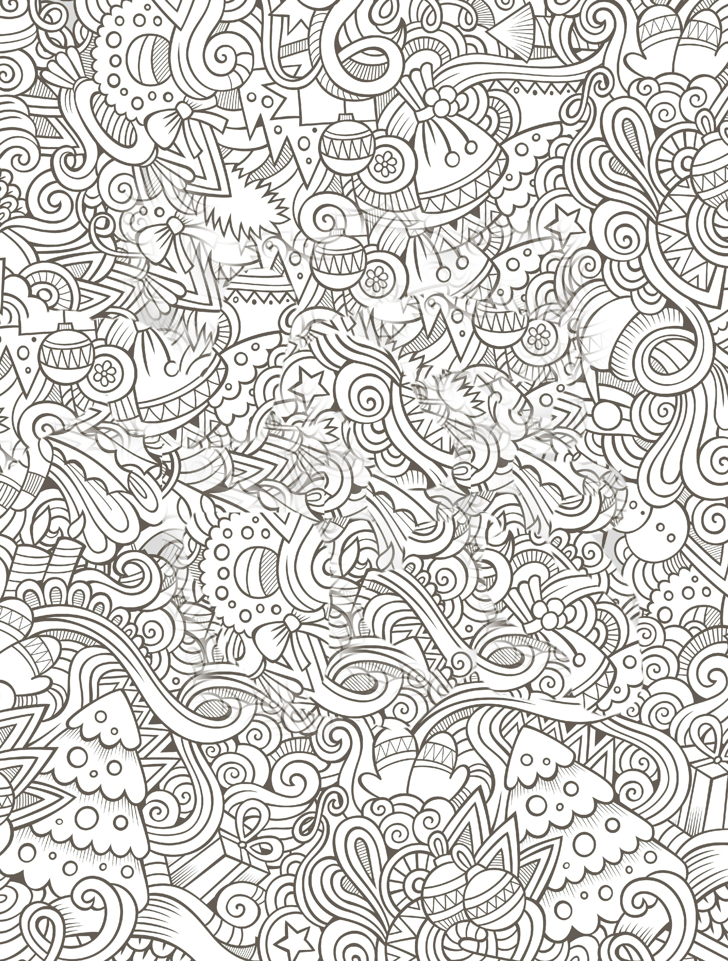 10 Free Printable Holiday Adult Coloring Pages - Free Printable Holiday Coloring Pages