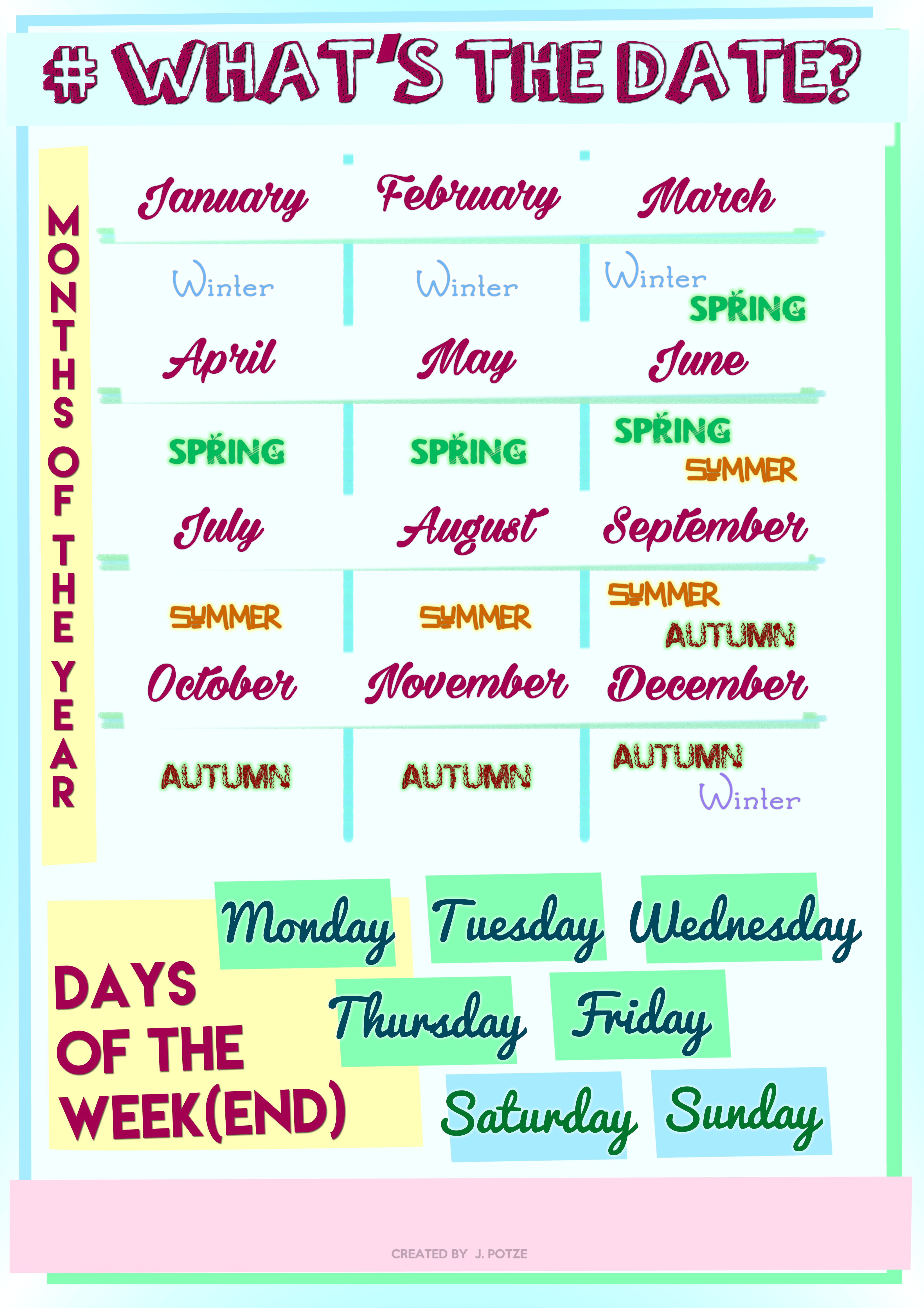 108 Free Months/days Of The Week Worksheets - Free Printable English Lessons For Beginners