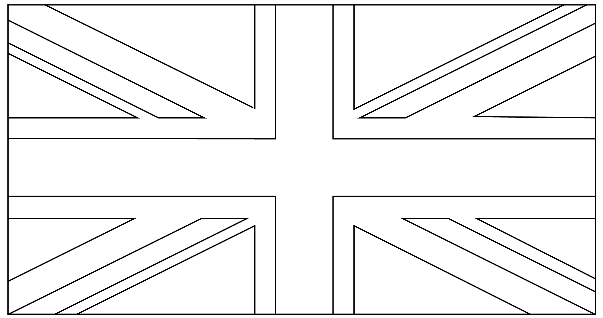 Union Jack Lines/ Gif File/ Dn1 My New Project Flag Coloring Free