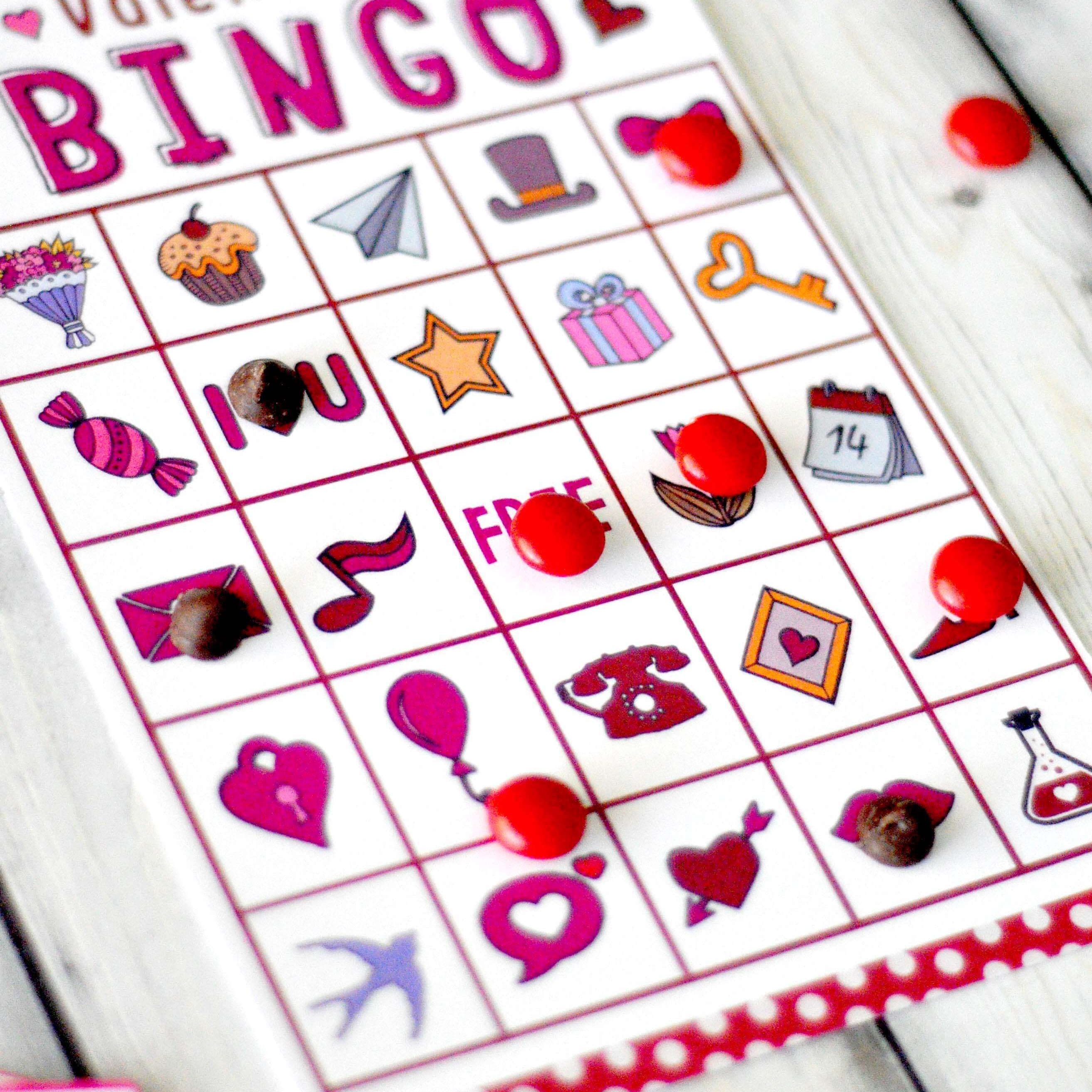 12 Sets Of Free, Printable Valentine Bingo Cards - Valentines Bingo Cards Free Printable