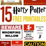 15 Free Harry Potter Party Printables   Part 1 | Harry Potter Party   Harry Potter Printables Pdf Free