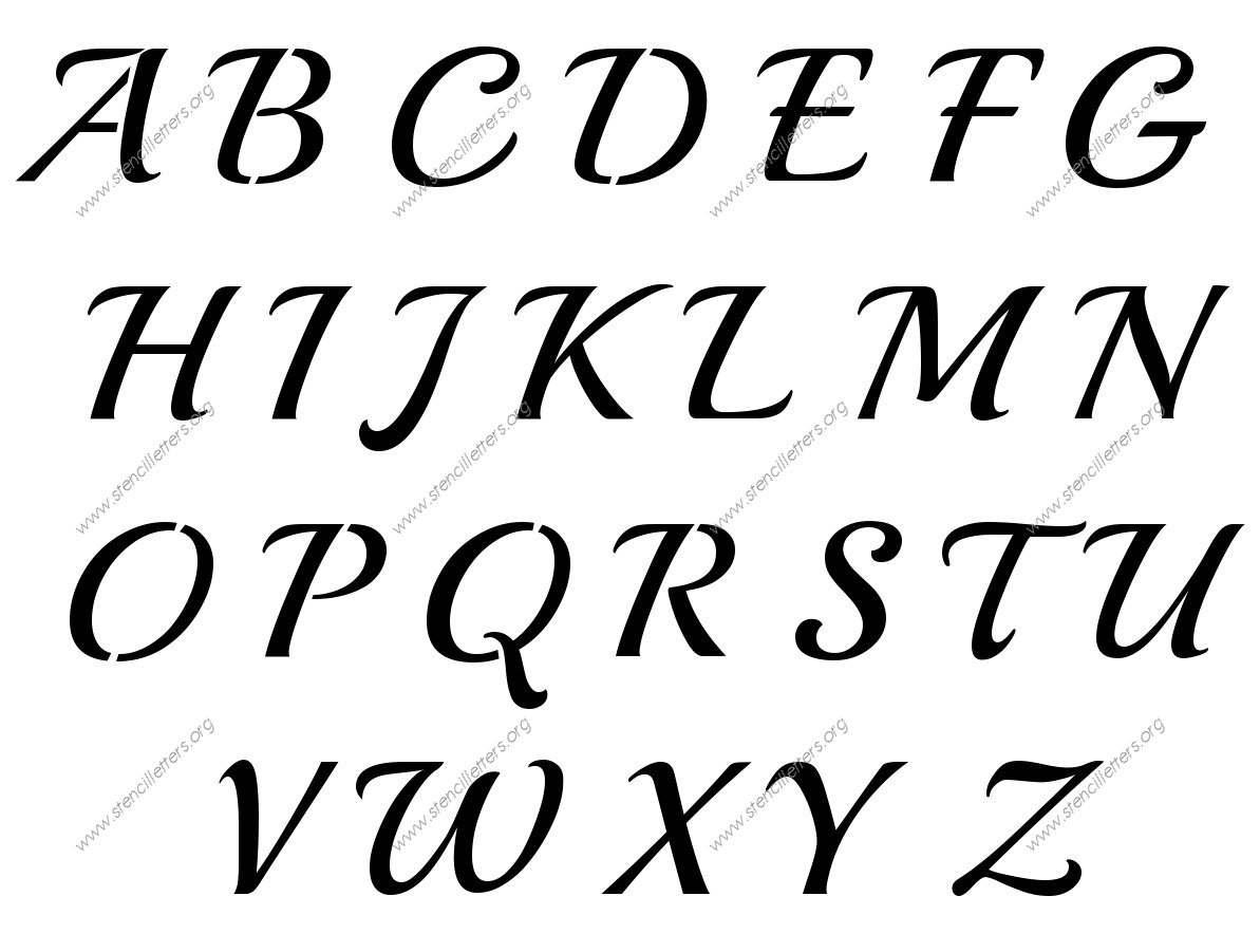1950S Cursive Script 3 Inch AZ Uppercase + Lowercase Letters + 09
