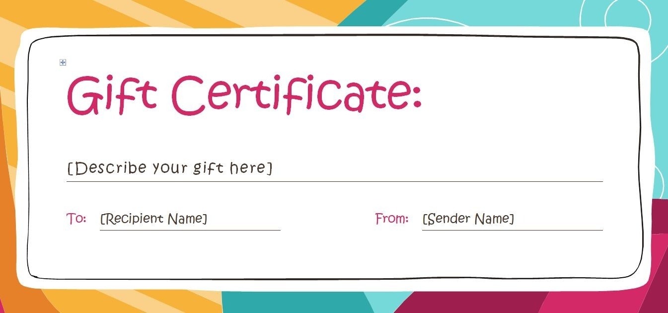 173 Free Gift Certificate Templates You Can Customize In Printable - Free Printable Gift Certificate Template