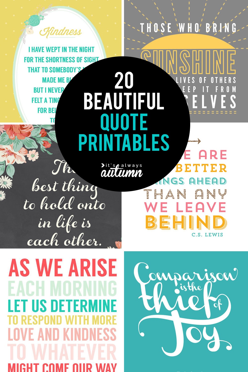 20 Gorgeous Printable Quotes | Free Inspirational Quote Prints - Free Printable Quote Stencils