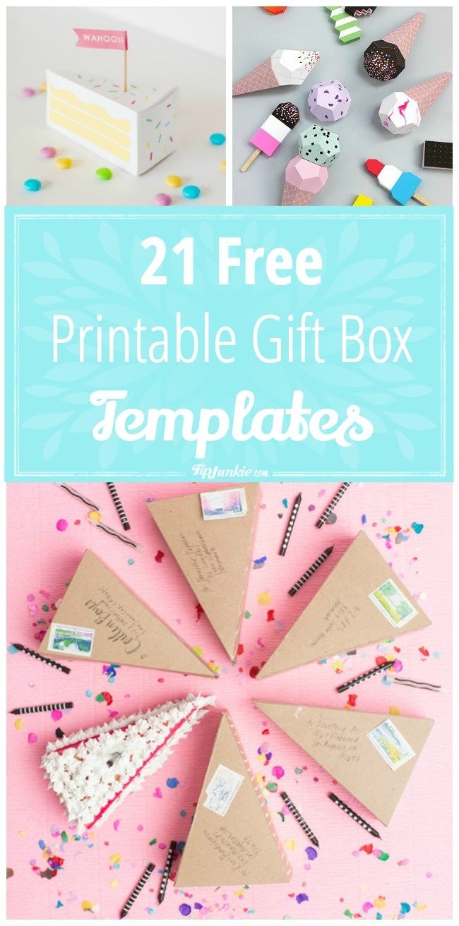21 Free Printable Gift Box Templates | ** Free Printables ** | Diy - Gift Box Templates Free Printable