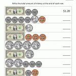 2Nd Grade Math Worksheets Count The Coins To 2 Dollars 1 | Delanye   Free Printable Making Change Worksheets