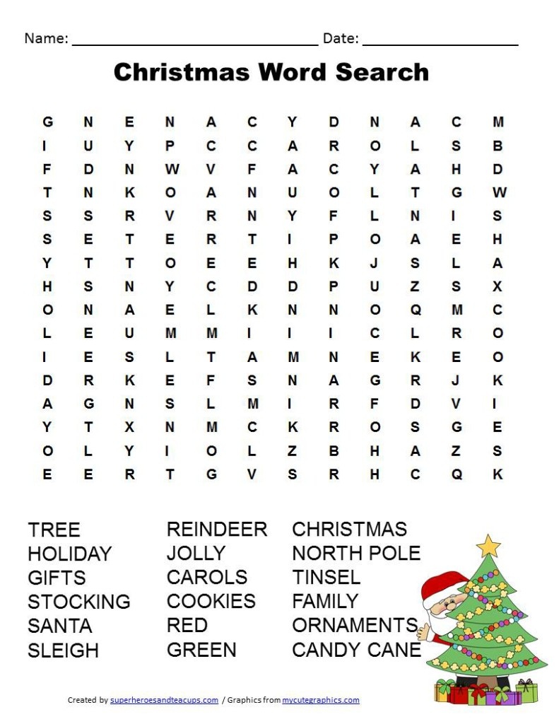 36 Printable Christmas Word Search Puzzles | Kittybabylove - Christmas Find A Word Printable Free
