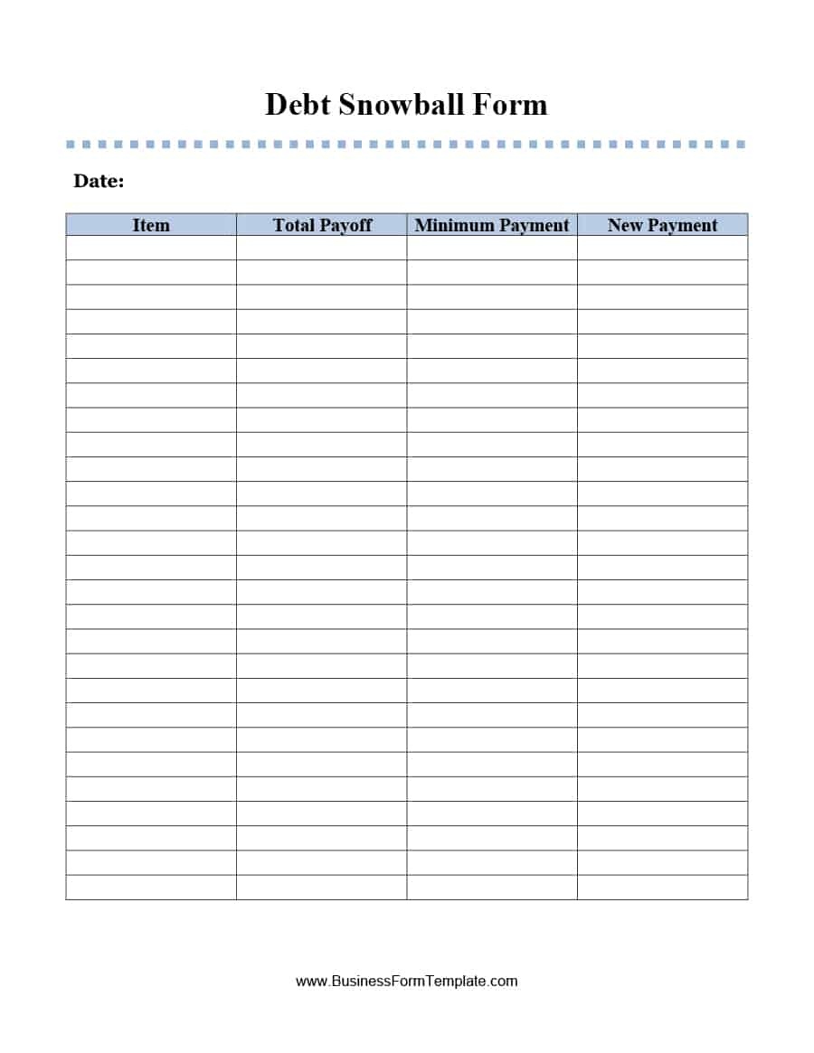 38 Debt Snowball Spreadsheets, Forms &amp;amp; Calculators ❄❄❄ - Debt Snowball Worksheet Free Printable