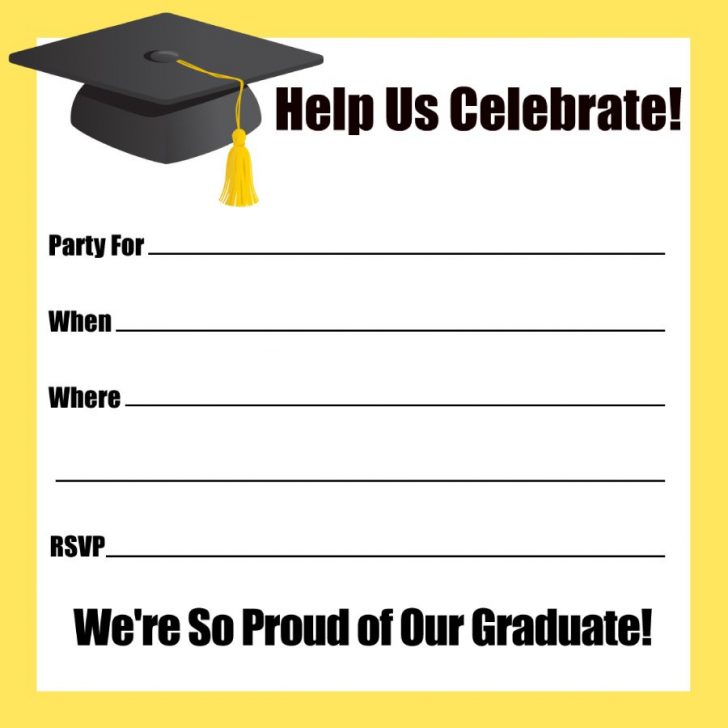 Free Online Printable Graduation Invitation Maker