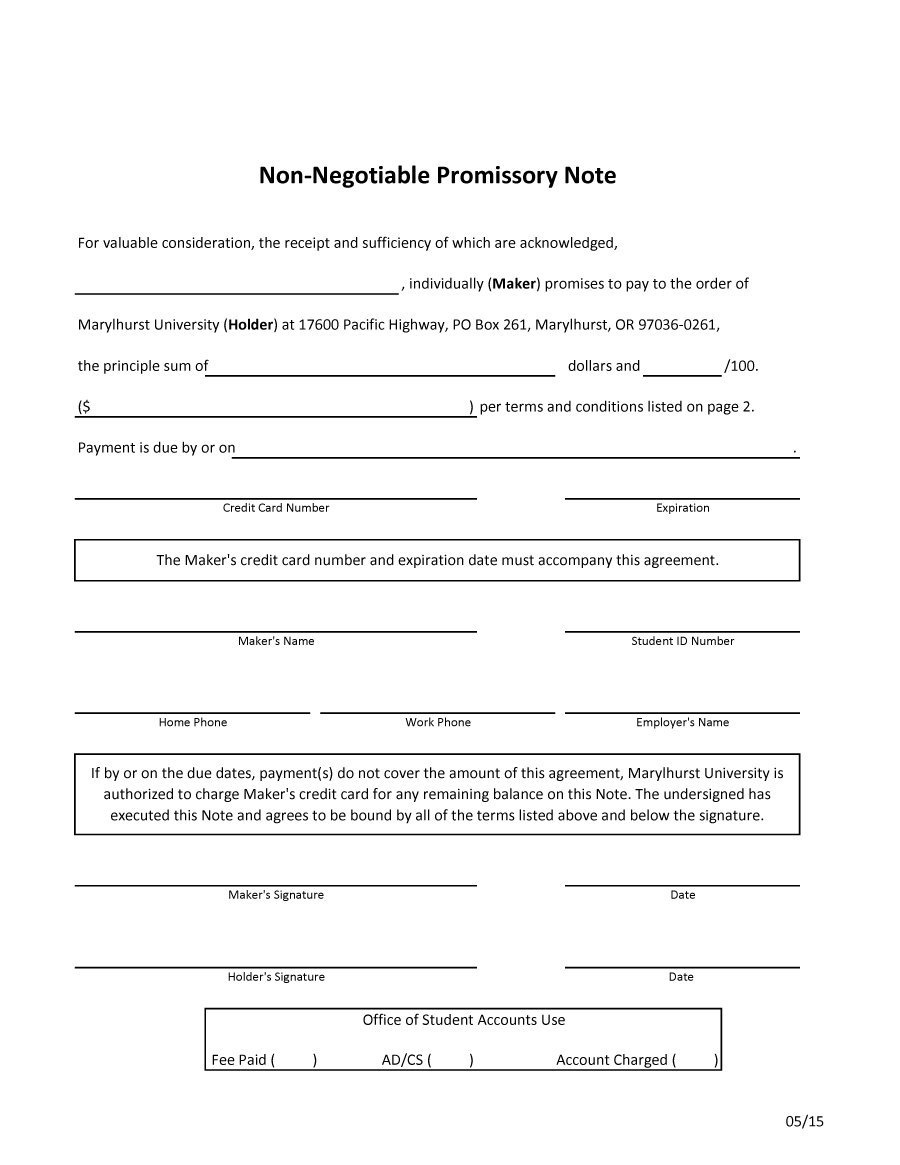 45 Free Promissory Note Templates &amp; Forms [Word &amp; Pdf] ᐅ Template Lab - Free Printable Promissory Note