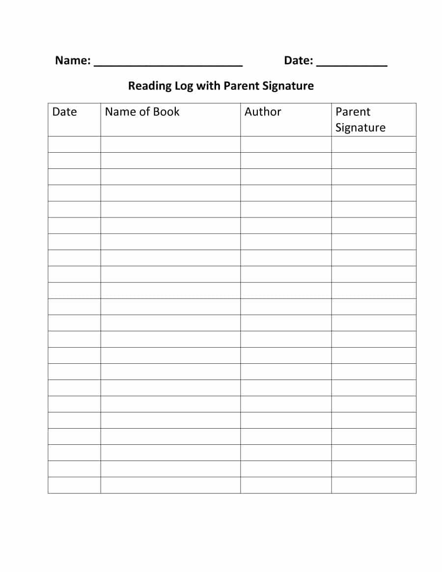 47 Printable Reading Log Templates For Kids, Middle School &amp;amp; Adults - Free Printable Books For 5Th Graders