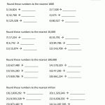 4Th Grade Math Worksheets: Reading, Writing And Rounding Big Numbers   Free Printable 4Th Grade Rounding Worksheets