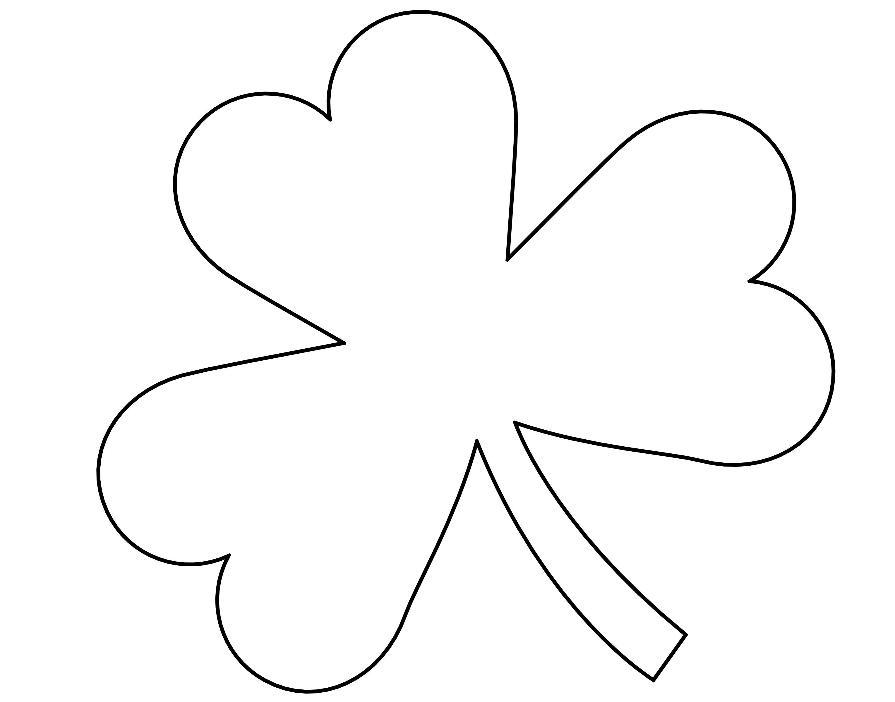 Shamrock Template Free Printable Free Printable