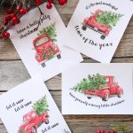 5 Free Vintage Truck Christmas Printables | The Happy Housie   Free Christmas Printables