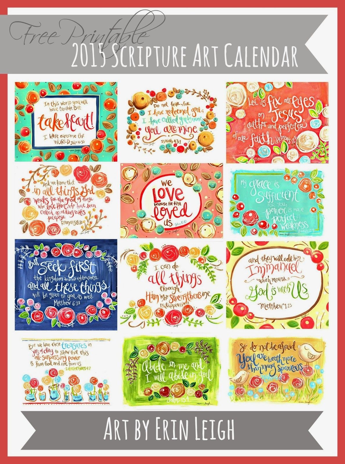 50+ 2015 Free Printable Calendars | Lolly Jane | Features - Free Printable Christian Art