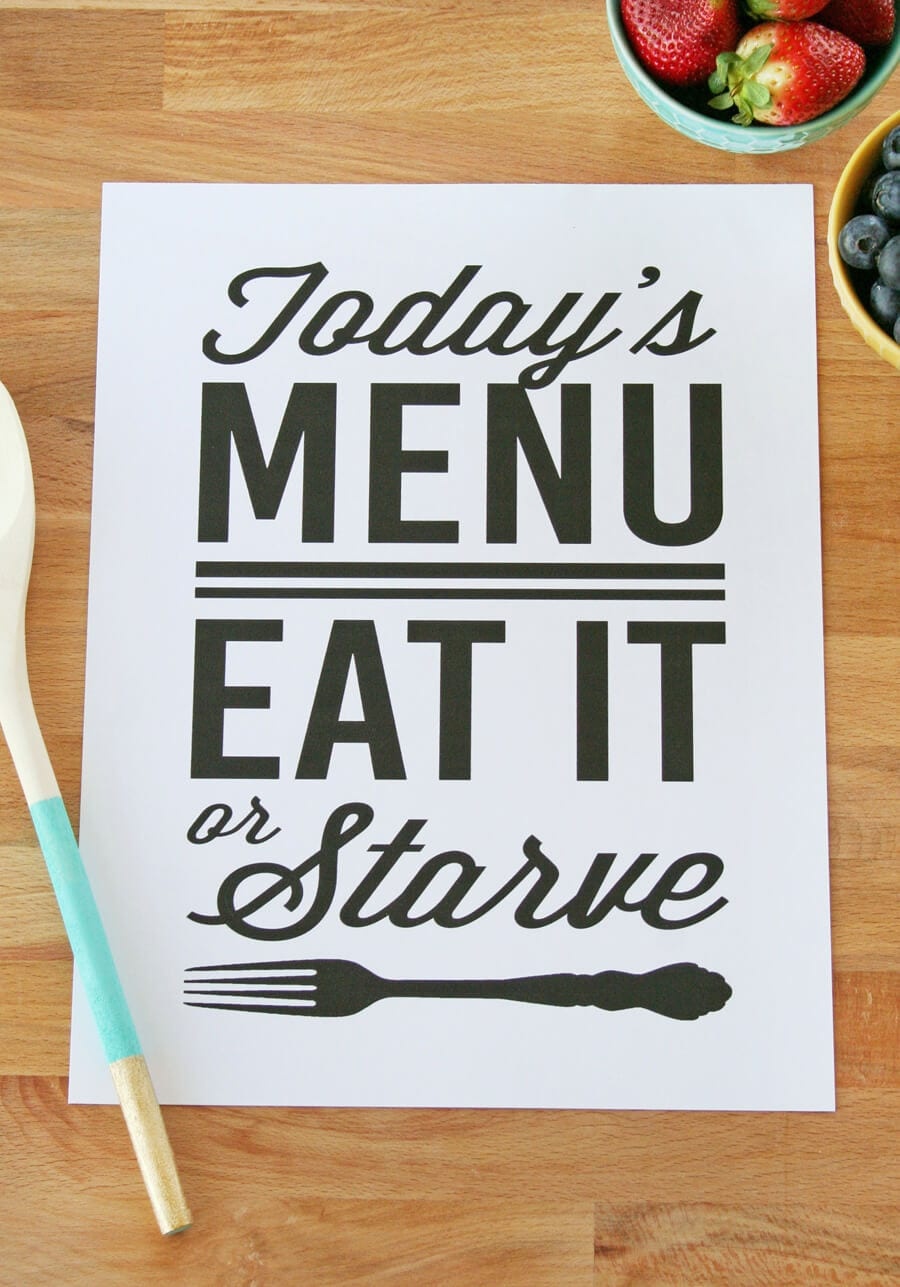 7 Free Kitchen Printables To Spruce Up The Heart Of Your Home - Free Kitchen Printables