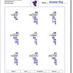 A Huge Collection Of Free Printable Long Division Worksheets With   Free Printable Long Division Worksheets 5Th Grade