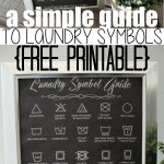 A Simple Guide To Laundry Symbols (Free Printable | Our House   Free Printable Laundry Room Signs