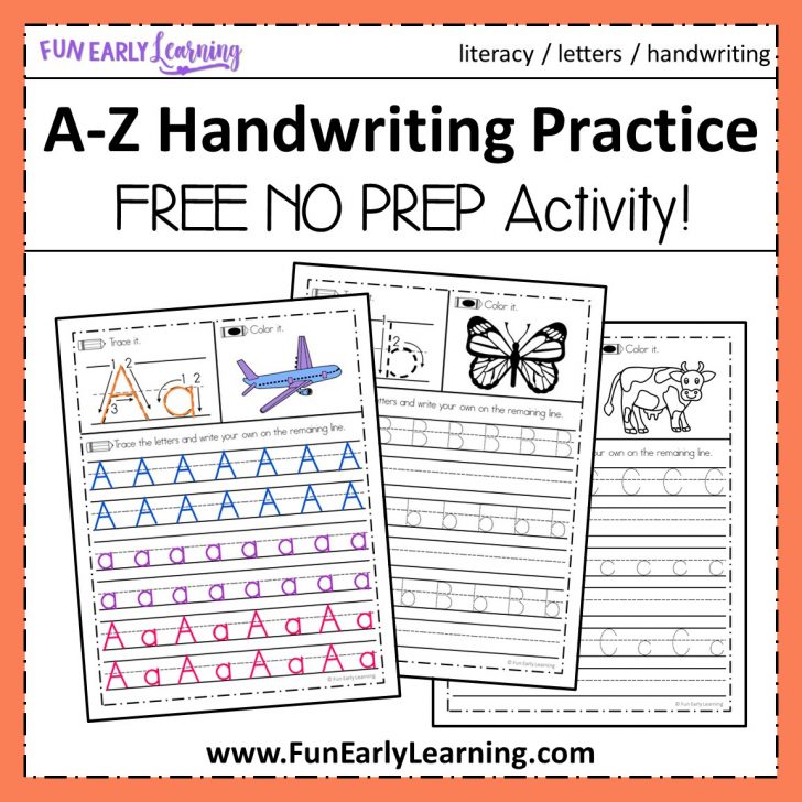 Free Printable Worksheets Handwriting Practice