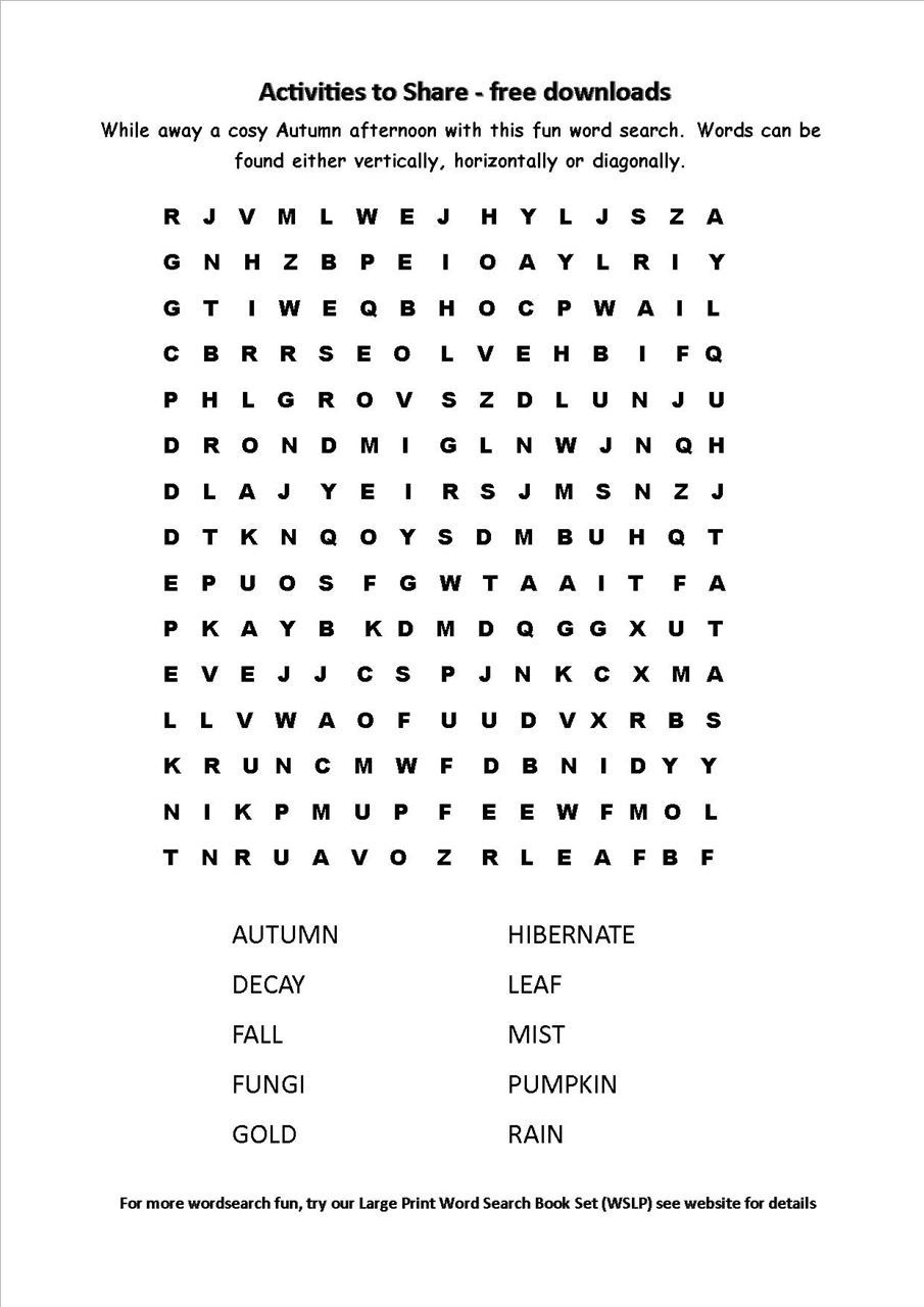 Dementia Word Search Printable Printable Word Searches