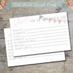 Advice For The New Mom And Dad: Baby Shower Album   Eat Teach Laugh   Mommy Advice Cards Free Printable