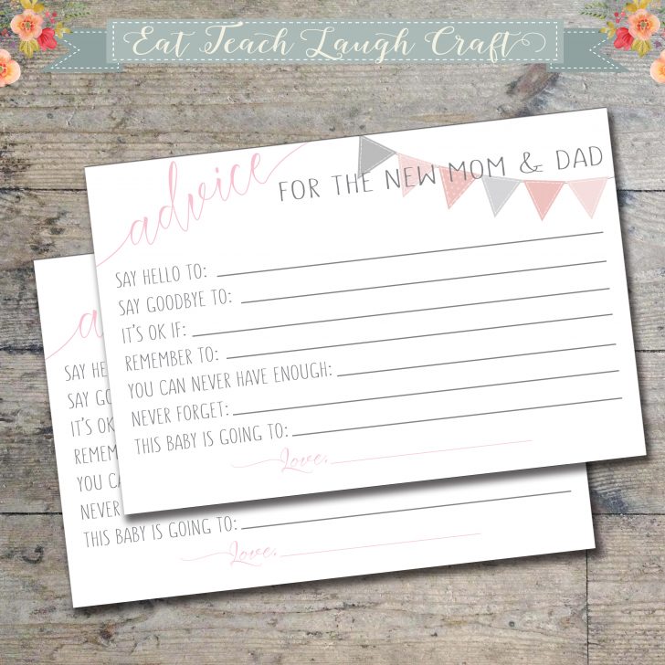 Mommy Advice Cards Free Printable