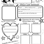 All About Me {Free Spanish Printable} | Discovering The World   Free Printable All About Me Worksheet
