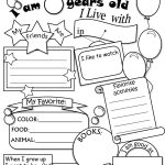 All About Me Worksheet Freebie   Cute! | Language Arts | All About   Free Printable All About Me Worksheet