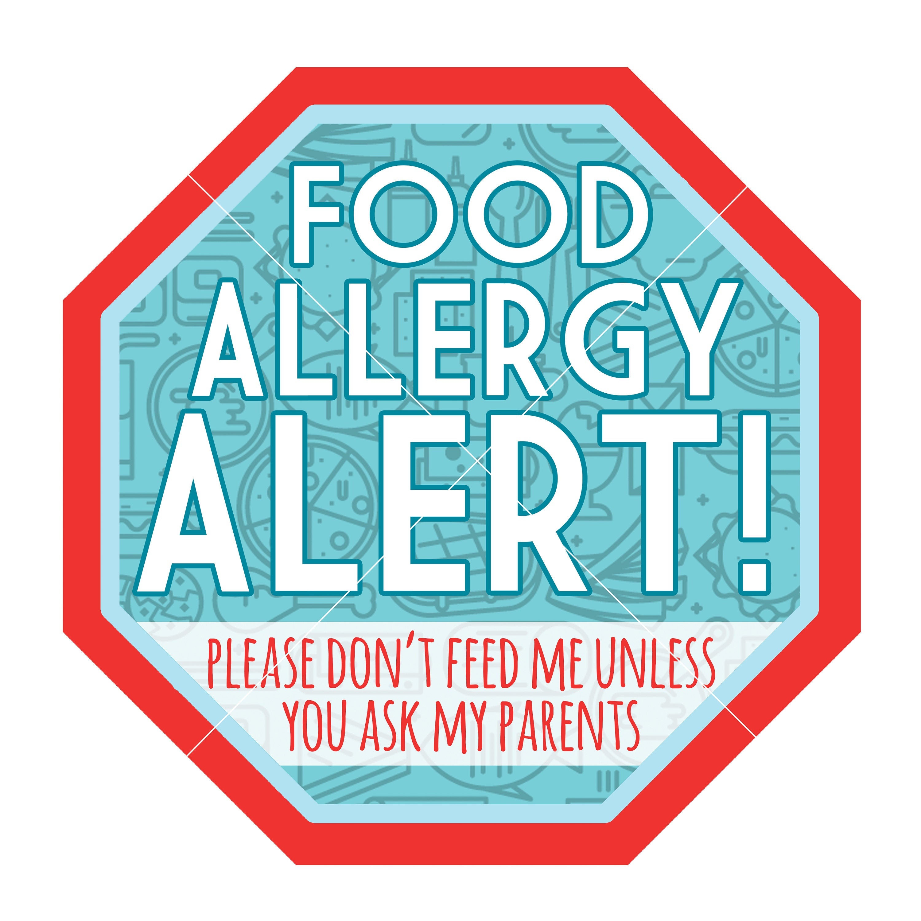 Free Printable Allergy Warning Signs Printable Blank World
