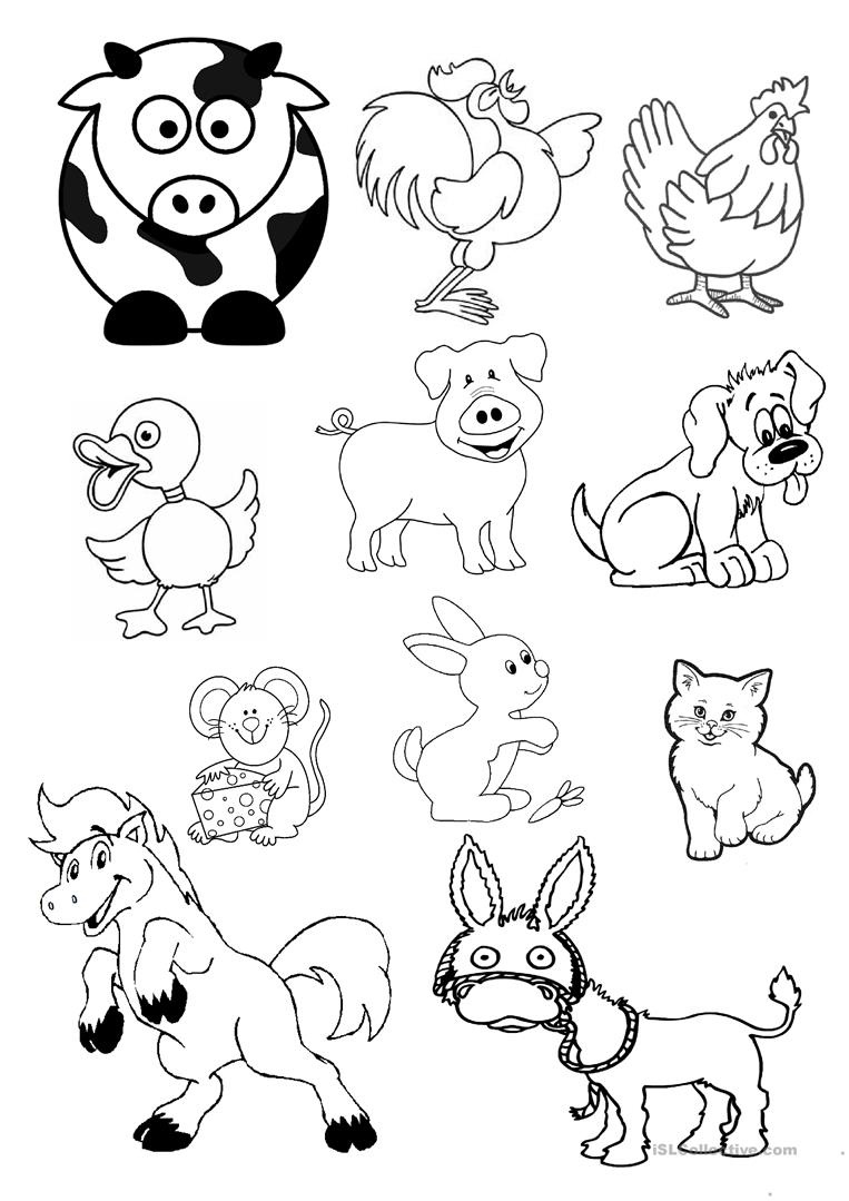 Animals Cut Outs Worksheet - Free Esl Printable Worksheets Made - Free Printable Animal Cutouts