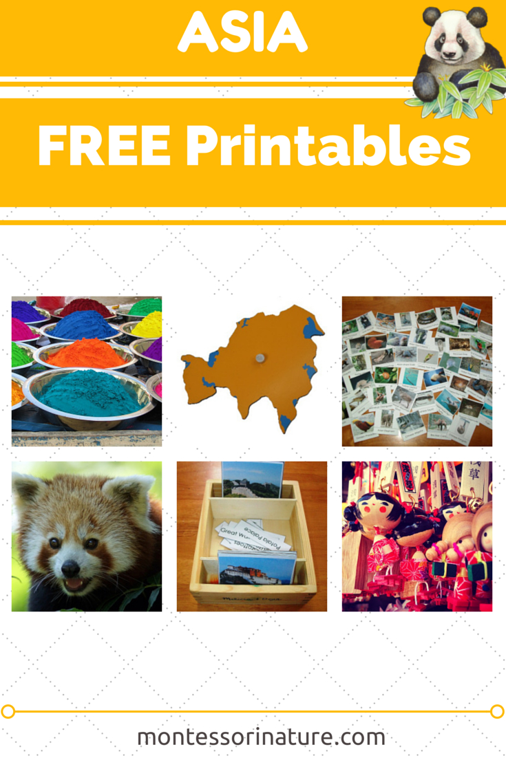 Asia - Free Printables. Resources For The Montessori Classroom - Free Montessori Printables