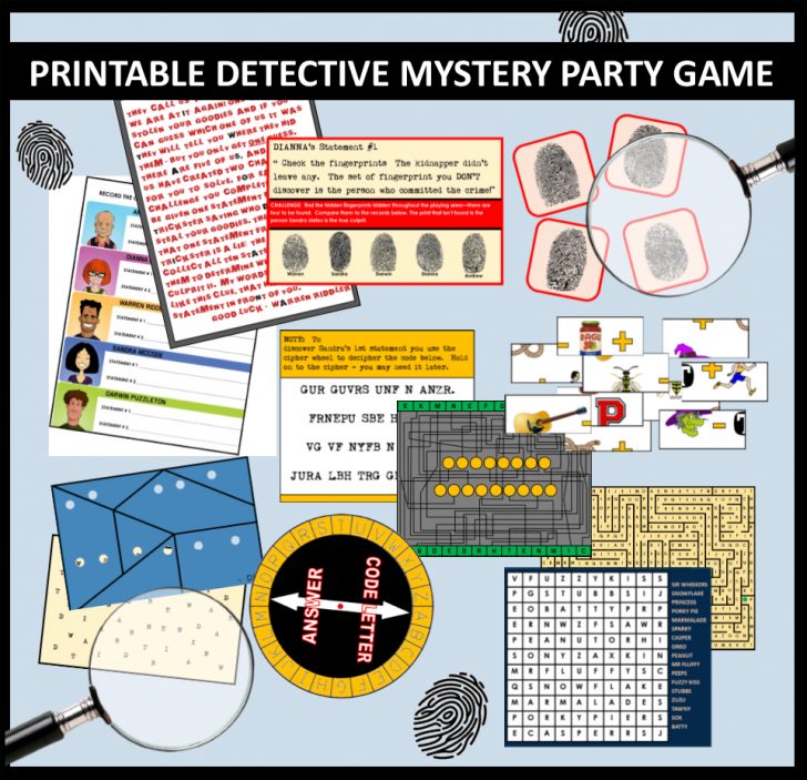 Free Printable Detective Games