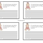 Baby Shower Games Free Printable Worksheets. Free Printable Baby   Free Printable Advice Cards For Baby Shower Template
