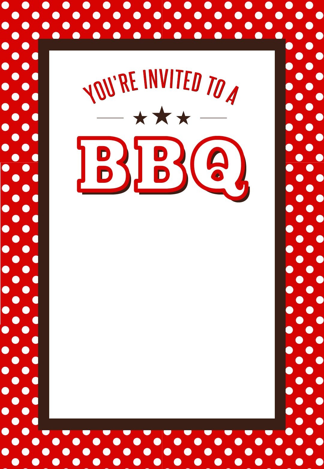 Free Printable Cookout Invitations Free Printable