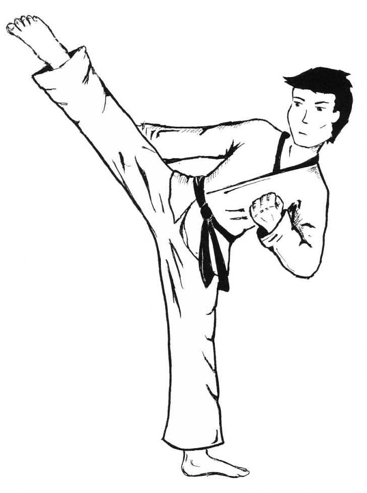 Free Printable Karate Coloring Pages
