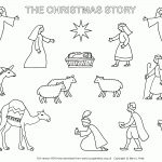 Bible Christmas Story Coloring Pages   Coloring Home   Free Printable Nativity Story