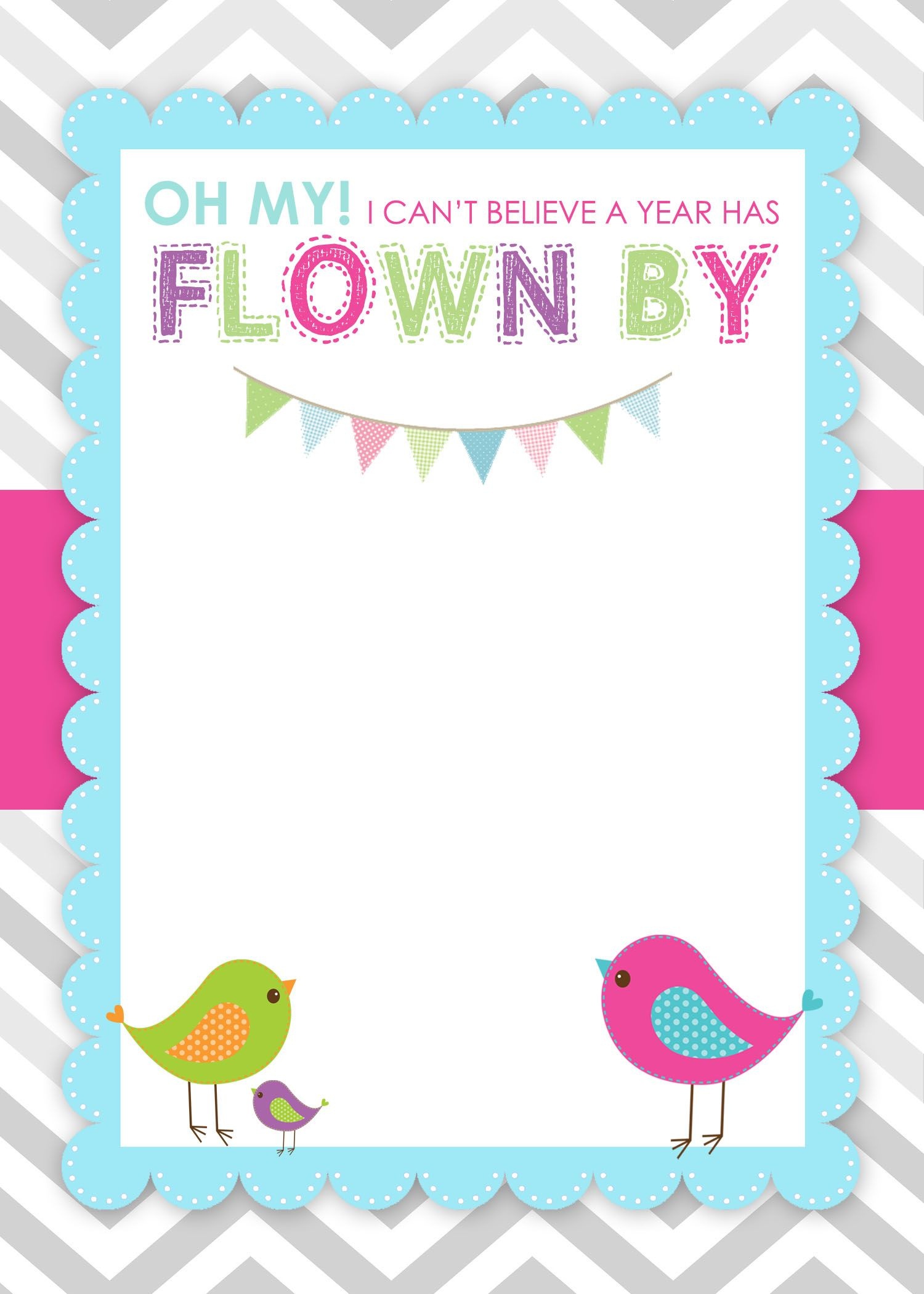 Bird Birthday Party With Free Printables | Creations | Free Birthday - Free Stork Party Invitations Printable