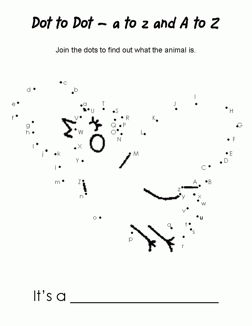 Bird Dot To Dot | Learning | Dot To Dot Printables, Connect The Dots - Free Printable Alphabet Dot To Dot Worksheets