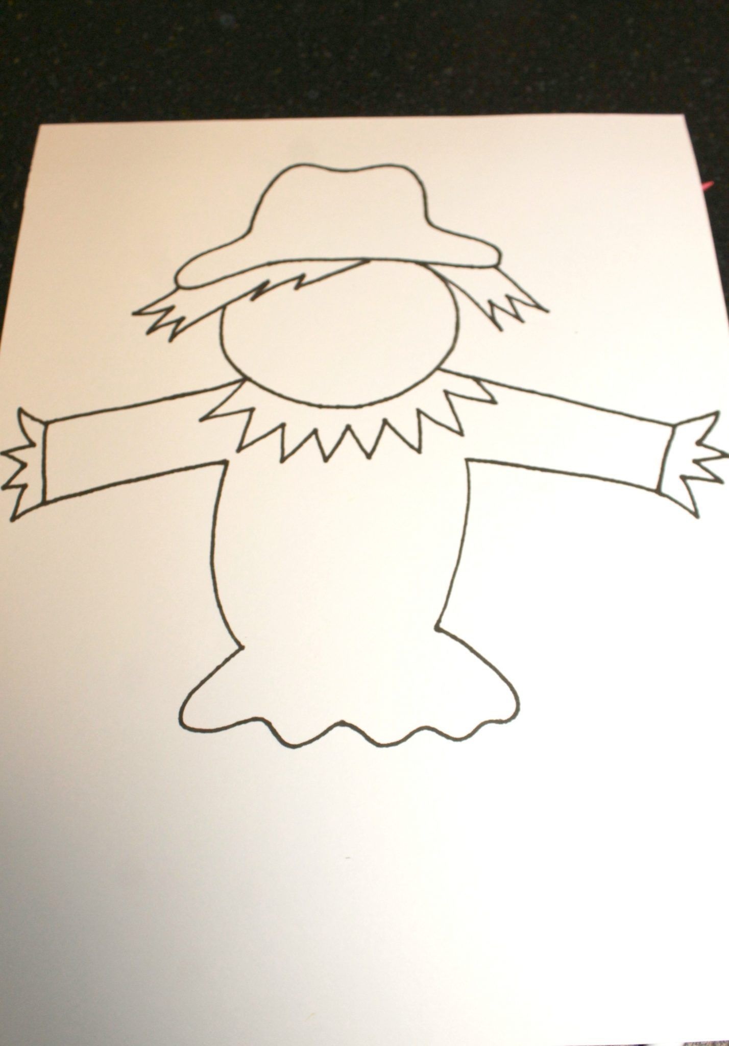 Black Glue Scarecrow Puppets | Preschoolers Activities | Scarecrow - Free Scarecrow Template Printable