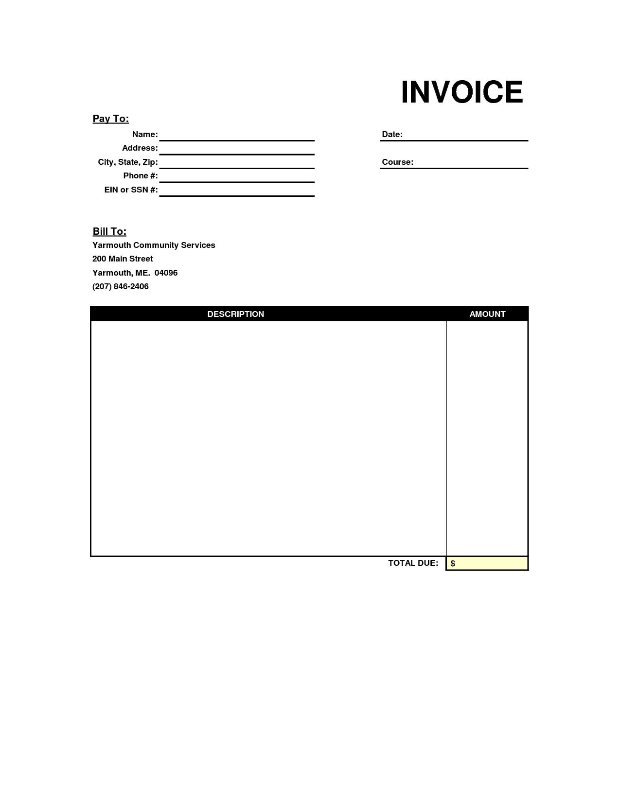 Blank Copy Of An Invoice Google Recruiter Resume Copy Of Blank - Free Printable Invoice Templates