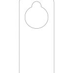 Blank Printable Doorknob Hanger Template | Templates | Doorknob   Free Printable Door Knob Hanger Template