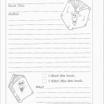 Book Report Template 2Nd Grade Free Beautiful Grade 4 Book Report   Free Printable Book Report Forms For Second Grade