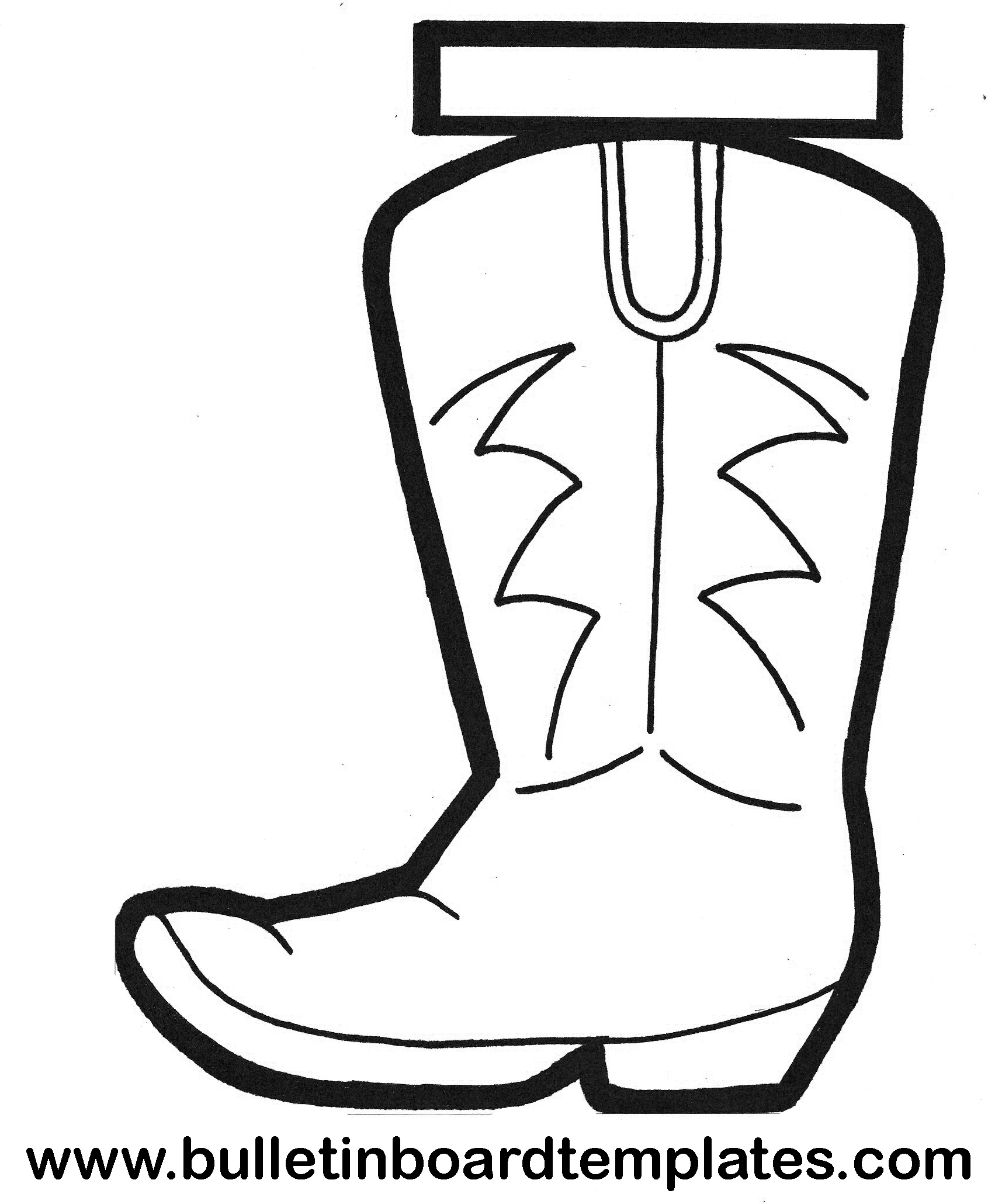 Boot Template. See All Module Positions Outline. Cowboy Boot - Free Printable Cowboy Boot Stencil