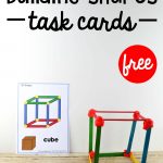 Building Shapes Stem Cards   The Stem Laboratory   Free Printable Kindergarten Task Cards