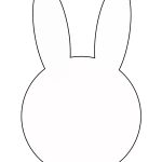 Bunny Outline Rabbit Template Animal Templates Free Jpg   Clipartix   Free Printable Rabbit Template