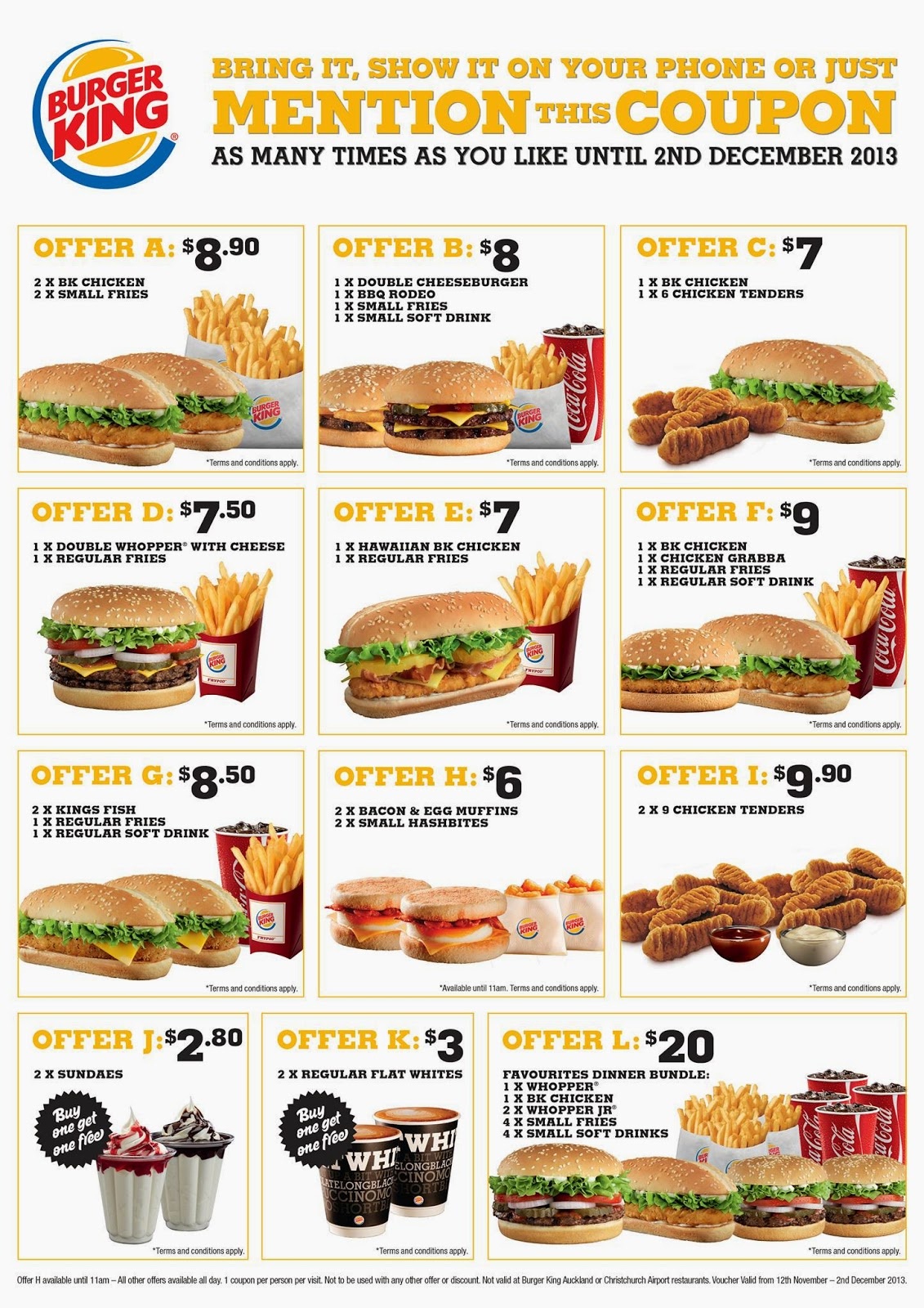 burger king coupons online