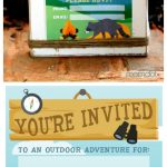 Camping Birthday Party Invite: Free Printable     Free Printable Camping Themed Birthday Invitations